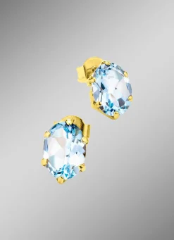 Ohrstecker mit Blautopas