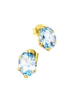 Ohrstecker mit Blautopas