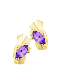 Ohrstecker mit echt Amethyst