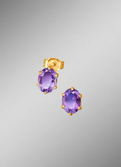 Ohrstecker mit echt Amethyst