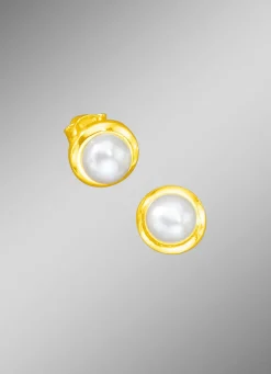 Ohrstecker mit Süßwasser-Zuchtperle