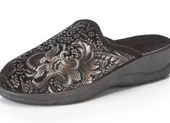 Pantoffel mit floralem Muster