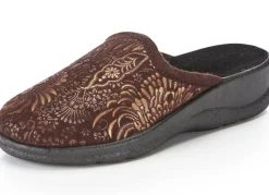 Pantoffel mit floralem Muster