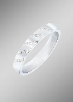 Platin Damenring mit Brillanten