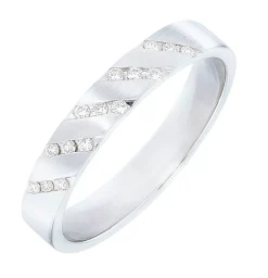 Platin Damenring mit Brillanten