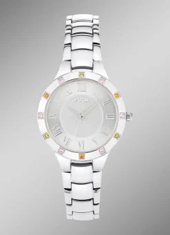 Pools 2623 – Elegante Damenuhr mit farbenfrohen Akzenten