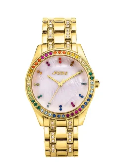 Pools Quartz-Damenuhr mit Metallbandgehäuse