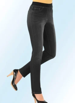 Power-Stretch-Jeans in Schlupfform