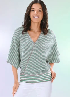 Pulli in Wickeloptik