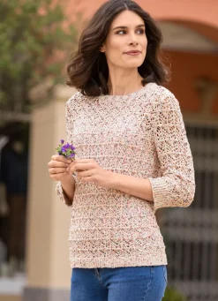 Pullover aus hochwertigem Multicolor-Effektgarn