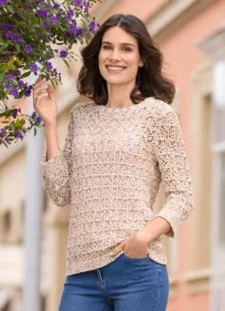 Pullover aus hochwertigem Multicolor-Effektgarn