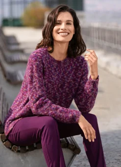 Pullover aus hochwertigem Bouclégarn
