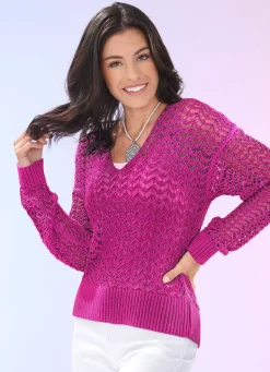 Pullover aus hochwertigem Glanzeffektgarn