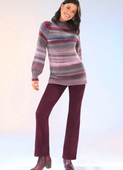 Pullover aus hochwertigem Multicolorgarn mit Schurwolle