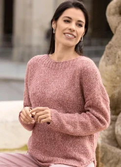 Pullover aus Melangegarn