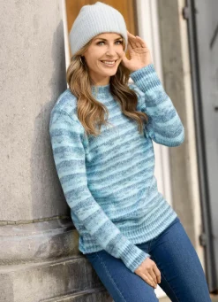 Pullover aus Melangegarn