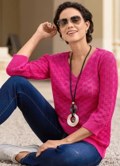 Pullover in ausgefallenem Mustermix