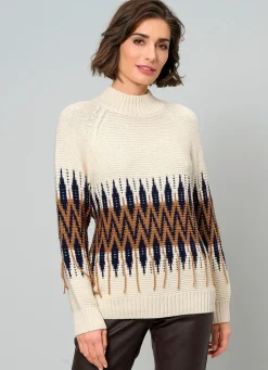 Pullover in Biesenstrick