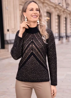 Pullover in doppellagiger Optik