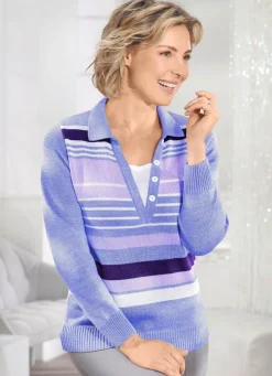 Pullover in Doppel-Optik