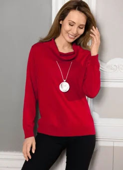 Pullover in Feinstrick mit Schurwolle