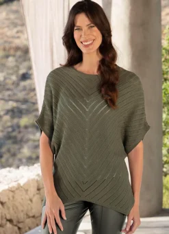 Pullover in Fledermausform