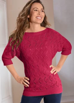 Pullover in Fledermausform