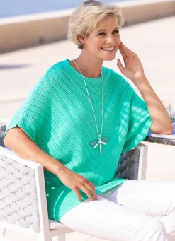 Pullover in Fledermausform