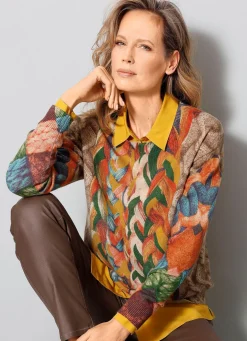 Pullover in Grafikdessin