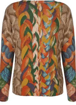 Pullover in Grafikdessin