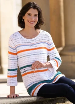 Pullover in Häkeloptik