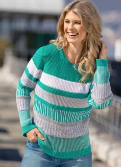 Pullover in Mustermix