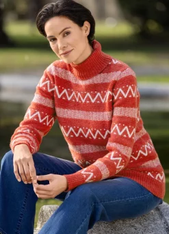 Pullover in Mustermix