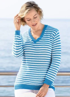 Pullover in Ringeldessin