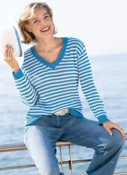 Pullover in Ringeldessin