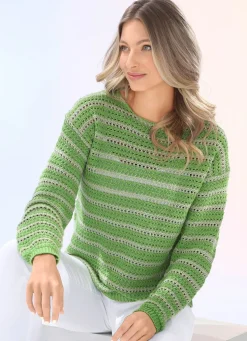 Pullover in Ringelmuster