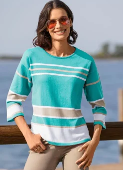 Pullover in Ringelmuster