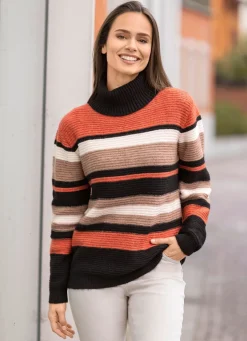 Pullover in Ringelmuster