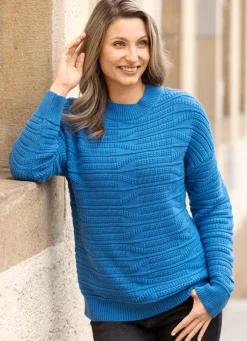Pullover in Strukturmix