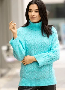Pullover in Strukturmix