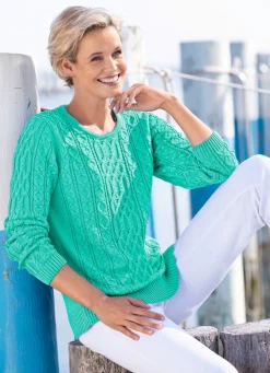 Pullover in Strukturmustermix