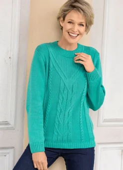 Pullover in Strukturmustermix