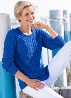 Pullover in Strukturmustermix