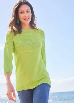 Pullover in Strukturmustermix