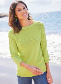 Pullover in Strukturmustermix