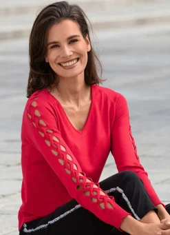 Pullover in weicher leicht glänzender Qualität