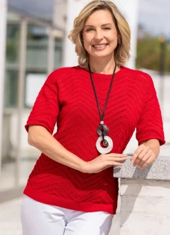 Pullover mit Ajourmuster