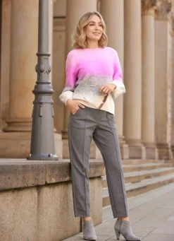 Pullover mit Blockstreifen