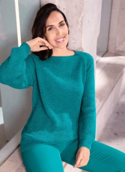 Pullover mit dekorativem Strukturmuster