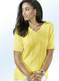 Pullover mit dekorativem Ausschnitt